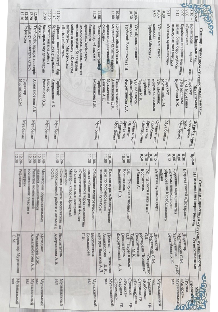 программа семинар